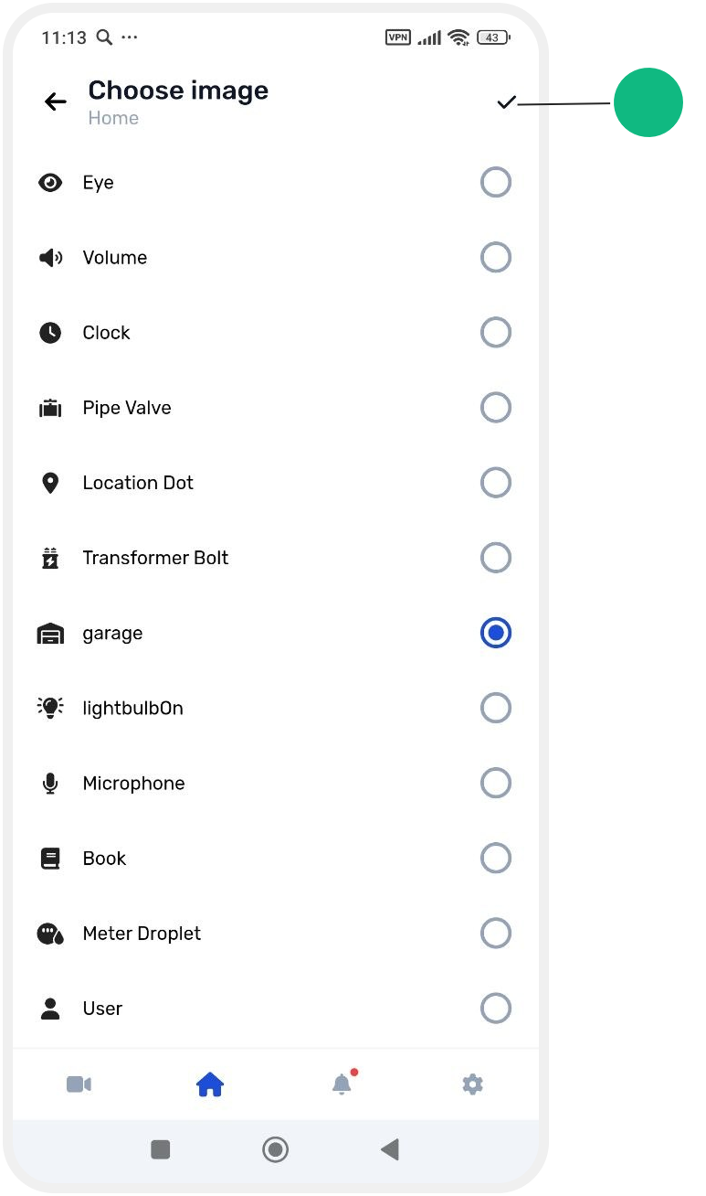 How to add a security control widget