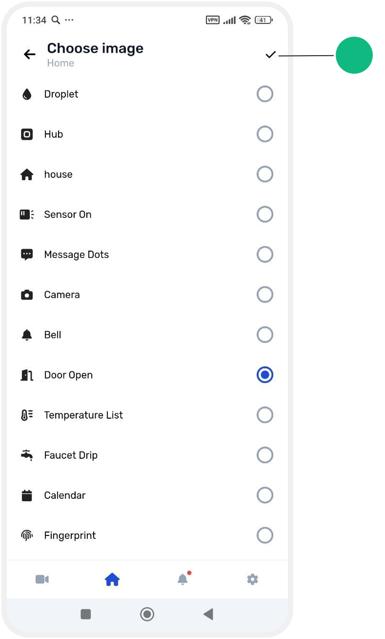 How to add an output control widget