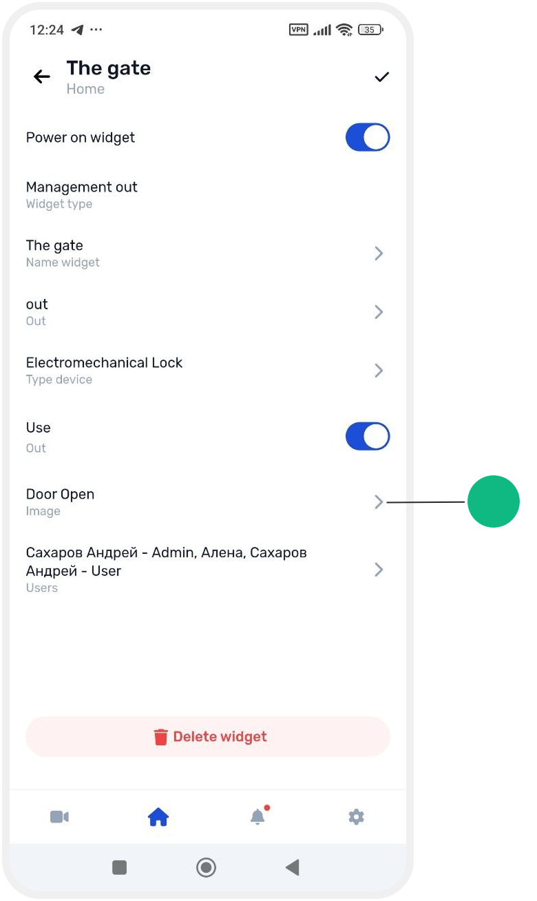 How to edit a widget