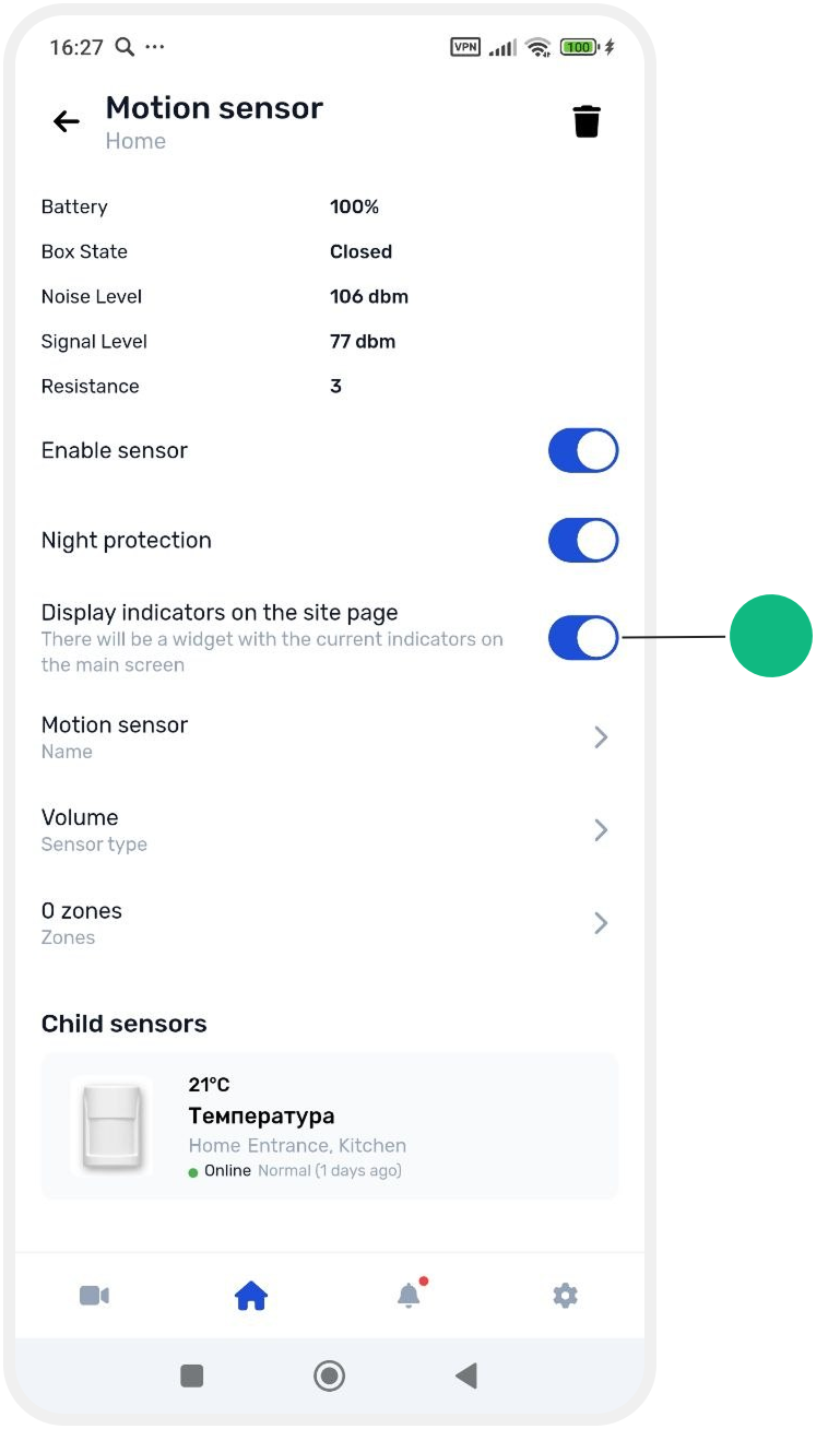 Managing sensors