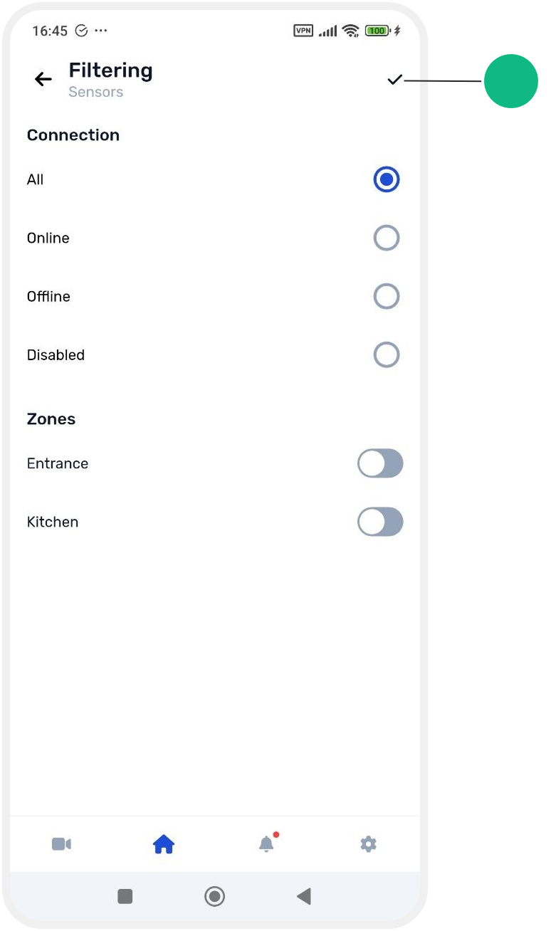 Viewing all devices and sensors