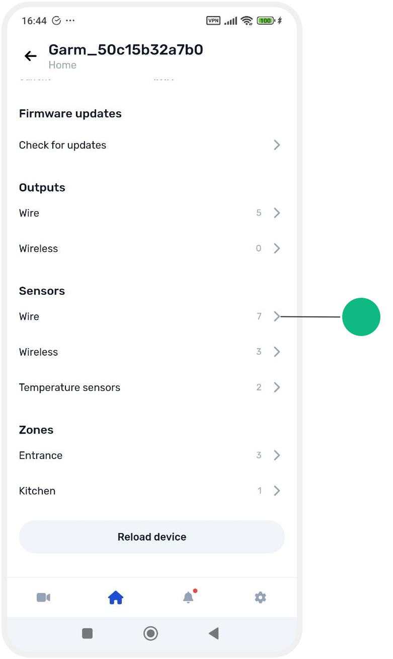 Viewing all devices and sensors