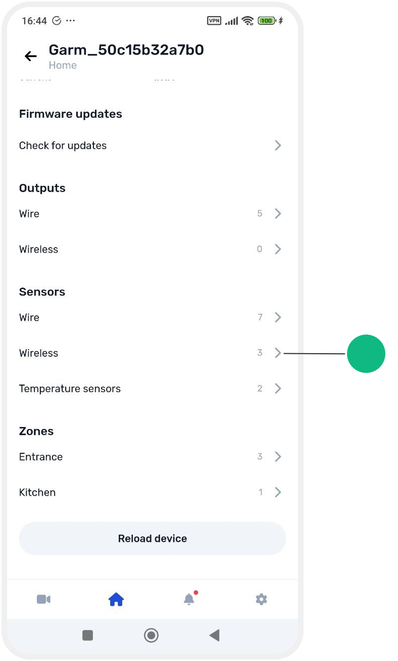 Viewing all devices and sensors